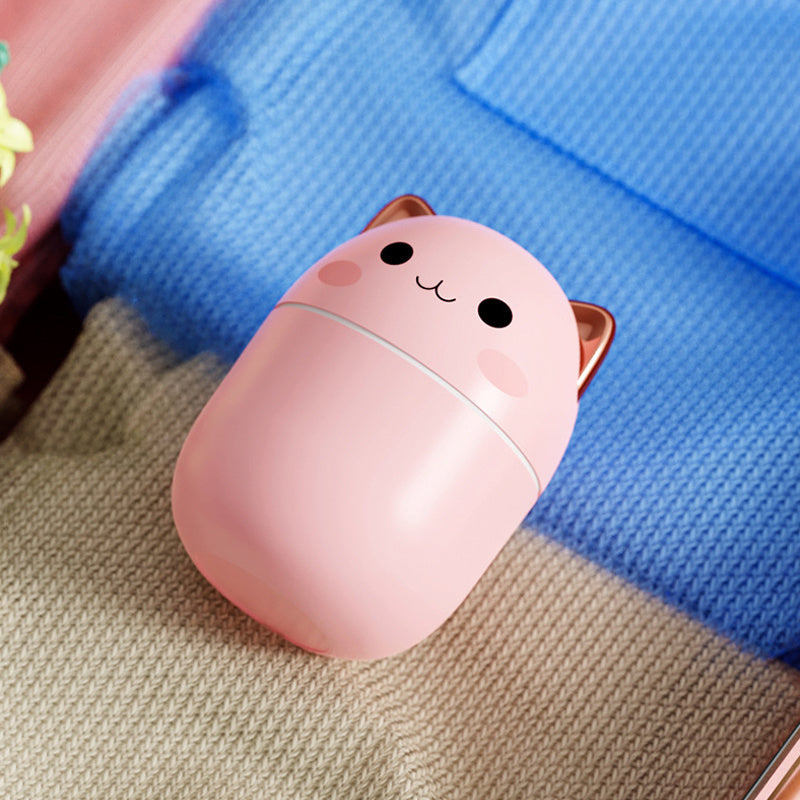 Cute Cat Air Humidifier Aromatherapy Air Purifier With Led Cool Mist Spray