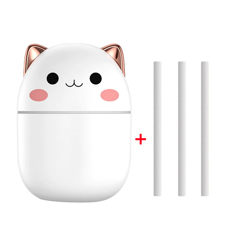 Cute Cat Air Humidifier Aromatherapy Air Purifier With Led Cool Mist Spray