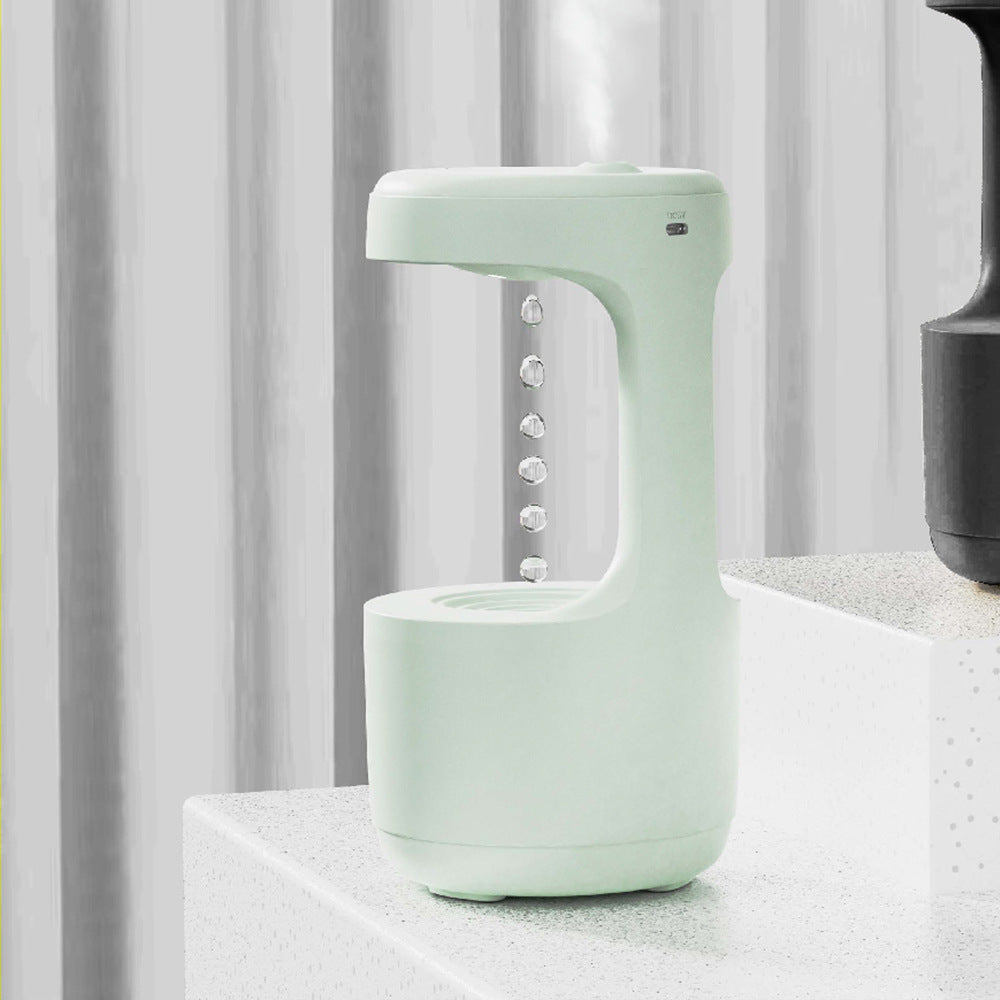 Anti-Gravity Humidifier/Aroma Diffuser With Clock Water Drop