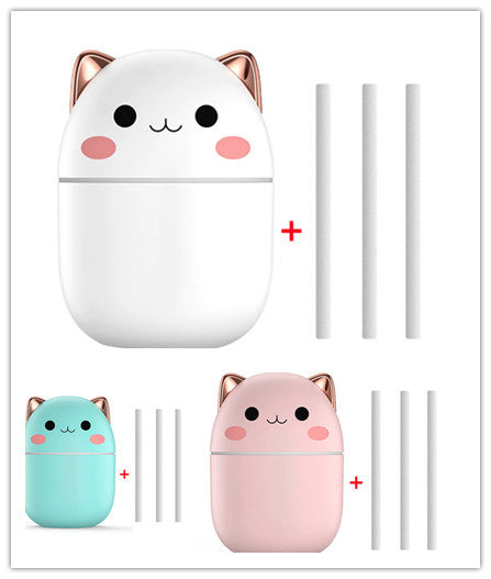 Cute Cat Air Humidifier Aromatherapy Air Purifier With Led Cool Mist Spray