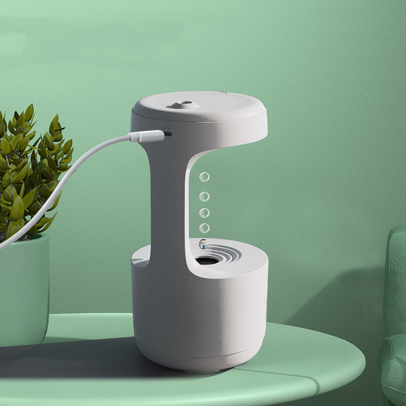 Anti-Gravity Humidifier/Aroma Diffuser With Clock Water Drop