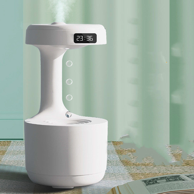 Anti-Gravity Humidifier/Aroma Diffuser With Clock Water Drop